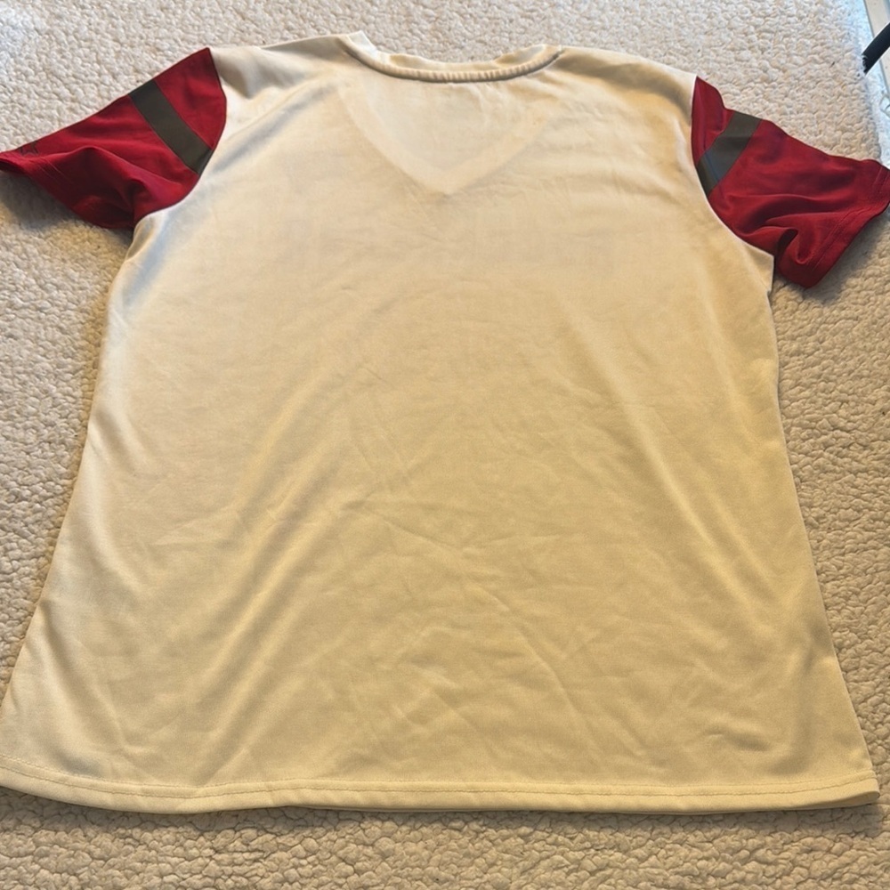 Women's Starter White Tampa Bay Buccaneers Kick Start V-Neck T-Shirt - Picture 6 of 6